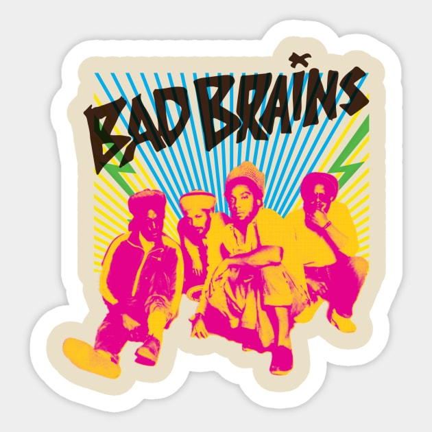 Bad Brains Sticker by HAPPY TRIP PRESS